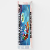 Militaires, premiers intervenants bannière de Noël (Vertical)