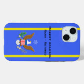 Military Air Force Defense emblem personalize  Case-Mate iPhone Case (Achterkant (horizontaal))