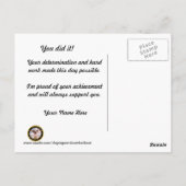 Military Boot Camp Afstuderen Briefkaart (Achterkant)