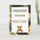 Military Boot Camp Afstuderen Kaart (Voorkant)