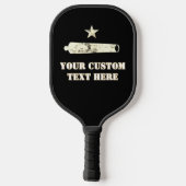 Military Desert Sepia American Flag Custom Pickleball Paddle (Achterkant)