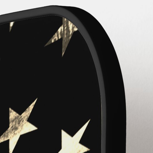 Military Desert Sepia American Flag Custom Pickleball Paddle (Links Detail)