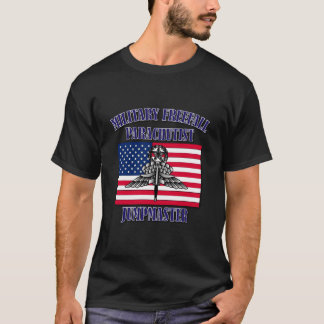 Military Freefall Parachutist Jumpmaster Front T-shirt