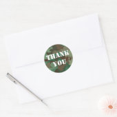 Military Green Camouflage Dank u Sticker (Envelop)