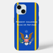 Military Navy Defense emblem personalize Case-Mate iPhone Case (Achterkant)