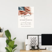 Military Retirement Welcome Poster | Editable (Thuiskantoor)