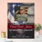 Military Retirement Welcome Sign (Mariage)