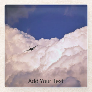Military Transport Airplane by Shirley Taylor Glazen Onderzetter