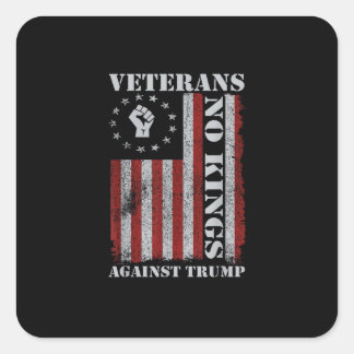 Military Veterans Protest Flag Patriotic Freedom Vierkante Sticker