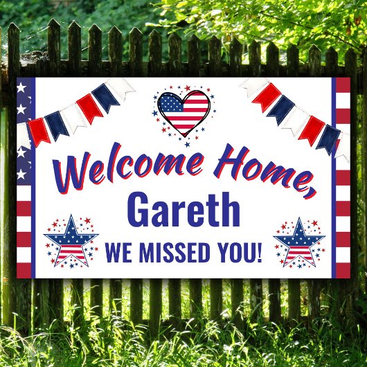 Military Welcome Home Banner - Army National Guard