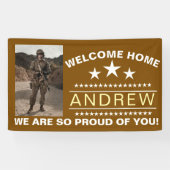 Military Welcome Home Banner - Army National Guard (Horizontaal)
