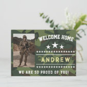 Military Welcome Home Invitation – Army National (Debout devant)