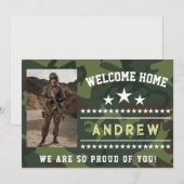 Military Welcome Home Invitation – Army National (Devant / Derrière)