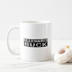 Miljardairs zuigen koffiemok