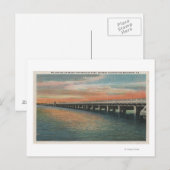 Miljoen Dollar Bridge over de rivier de Manatee, Briefkaart (Voorkant / Achterkant)