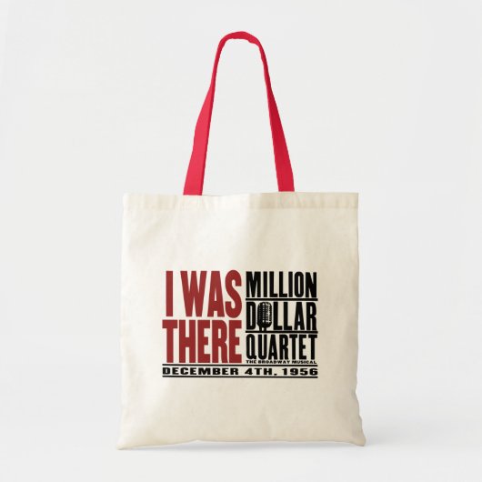 Miljoen Dollar Kwartet "Ik was er" Tote Bag (Voorkant)