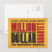 Miljoen dollar Logo Kwartet Briefkaart (Voorkant / Achterkant)