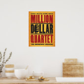 Miljoen dollar Logo Kwartet Poster (Keuken)