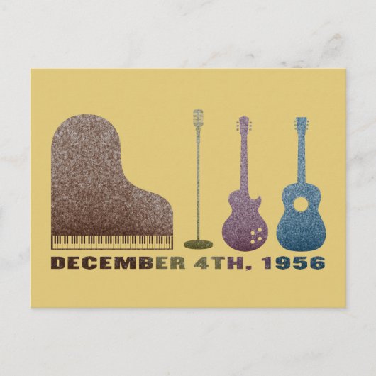 Miljoen Dollar Quartet Instrumenten - Kleur Briefkaart (Voorkant)