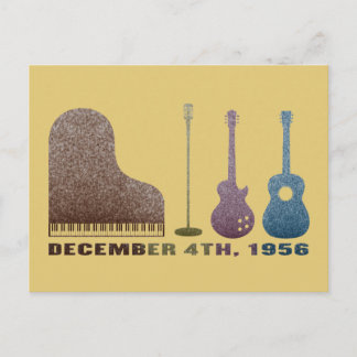 Miljoen Dollar Quartet Instrumenten - Kleur Briefkaart