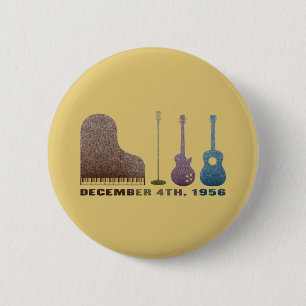 Miljoen Dollar Quartet Instrumenten - Kleur Ronde Button 5,7 Cm