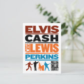 Miljoen Dollar Quartet Names Briefkaart (Staand voorkant)