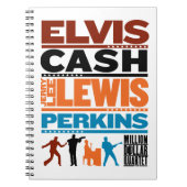 Miljoen Dollar Quartet Names Notitieboek (Voorkant)