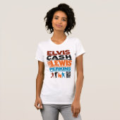 Miljoen Dollar Quartet Names T-shirt (Voorkant volledig)