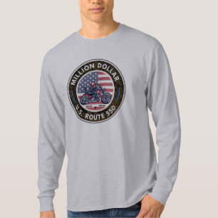 Miljoen dollar snelweg colorado motorreis t-shirt