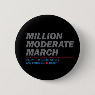Miljoen Matige Maart Ronde Button 5,7 Cm