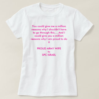 miljoen redenen aangepast t-shirt