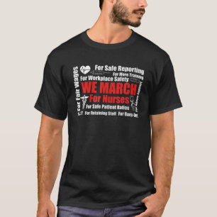 Miljoen verpleegster maart we marcheren voor verpl t-shirt