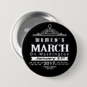 Miljoen vrouwen Maart op Button Pin Washington 201 (Voorkant /achterkant)