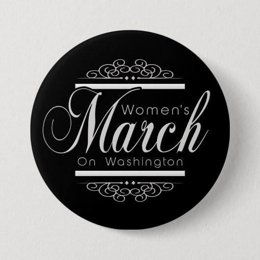 Miljoen vrouwen Maart op Button Pin Washington 201 (Voorkant)