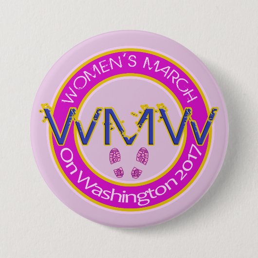 Miljoen vrouwen Maart op Button Pin Washington 201 (Voorkant)