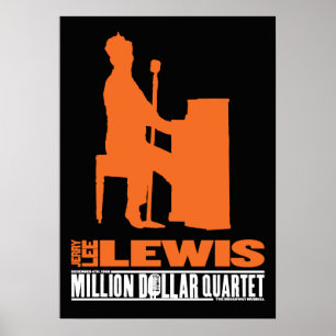 Miljoenen dollar Kwartet Lewis Poster
