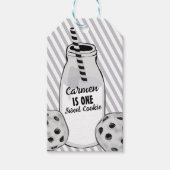 Milk and Cookie Sweet One First Birthday Cadeaulabel (Voorkant)