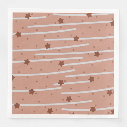Milk Chocolatey Stars en Stripes Pattern Servet (Voorkant)