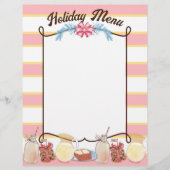 Milk Christmas cookies gâteau menu personnalisé (Devant)