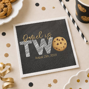 Milk & Cookies 2e verjaardag servetten – "Two Swee