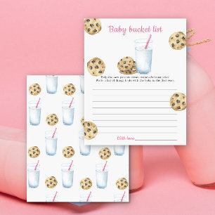 Milk & Cookies Baby shower Baby bucketlist