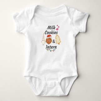 Milk & Cookies Intern Baby Kerst T-shirt