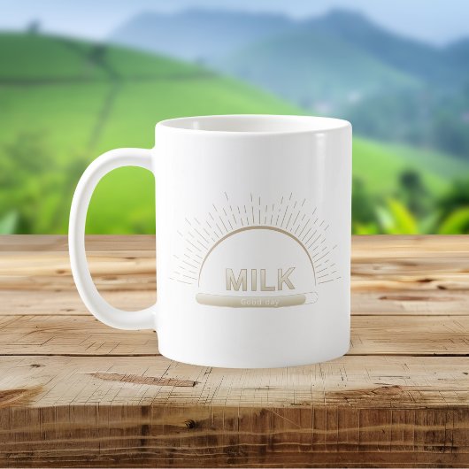 Milk Good Day Neutral Minimal Mug