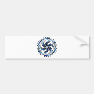 Milk Hill Blue Crop Circle Bumpersticker
