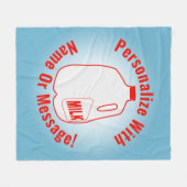 Milk Jug Fleece Deken (Voorkant (Horizontaal))