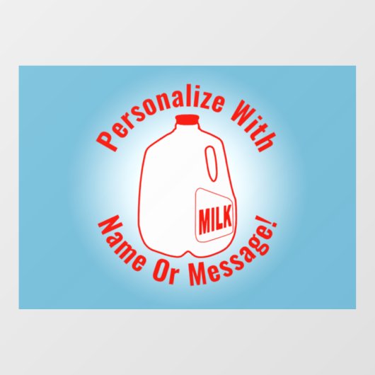 Milk Jug Raamsticker (Vel)