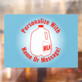 Milk Jug Raamsticker (Vel 2)