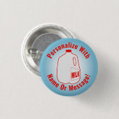 Milk Jug Ronde Button 3,2 Cm (Voorkant /achterkant)