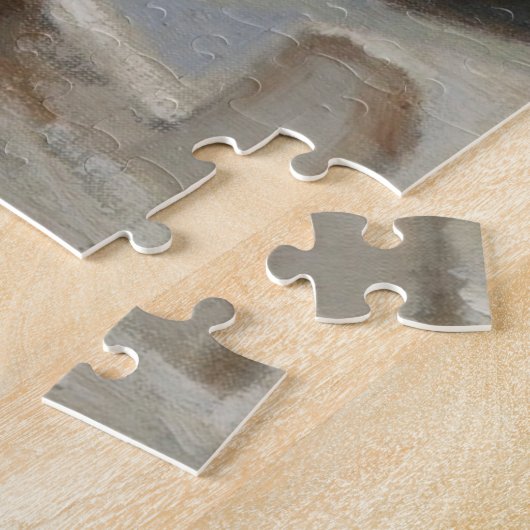 Milk Maid op een roeiboot (door Albert Edelfelt) Legpuzzel (Zijkant)