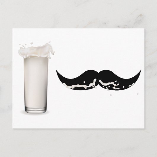 Milk Mustache Briefkaart (Voorkant)